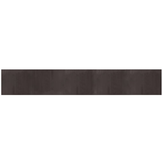 Rug Rectangular Dark Brown 80x500 cm Bamboo Rug Rectangular Dark Brown 80x500 cm Bamboo