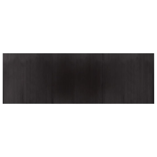 Rug Rectangular Dark Brown 100x300 cm Bamboo Rug Rectangular Dark Brown 100x300 cm Bamboo