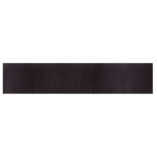 Rug Rectangular Dark Brown 100x500 cm Bamboo Rug Rectangular Dark Brown 100x500 cm Bamboo