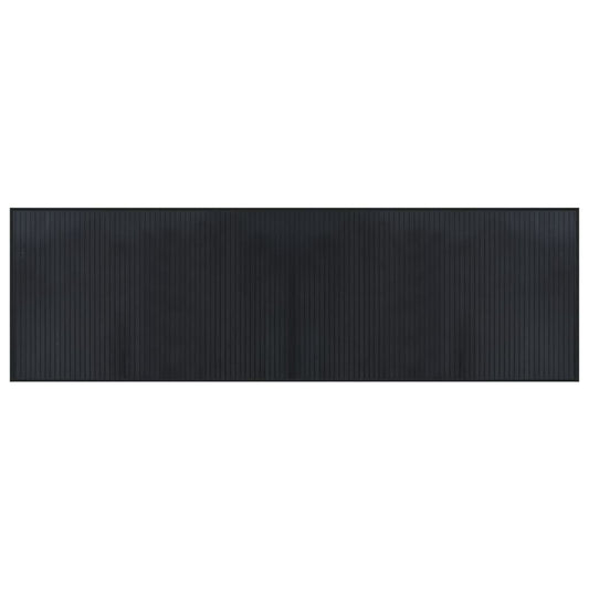 Rug Rectangular Black60x200 cm Bamboo Rug Rectangular Black60x200 cm Bamboo