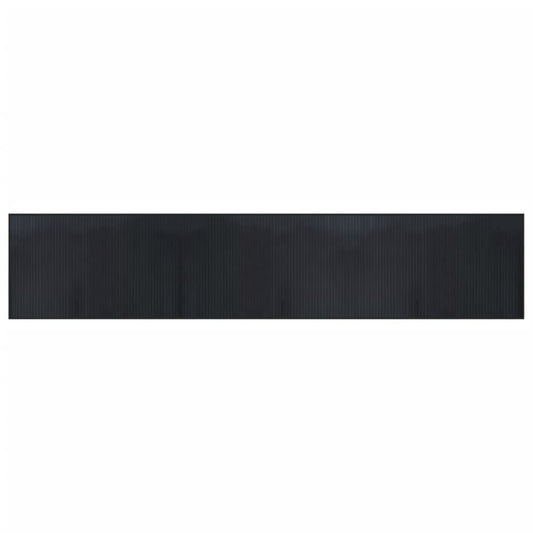 Rug Rectangular Black60x300 cm Bamboo Rug Rectangular Black60x300 cm Bamboo