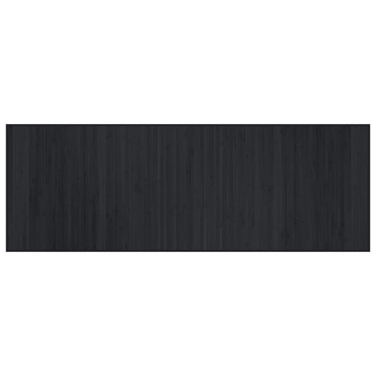 Rug Rectangular Black70x200 cm Bamboo Rug Rectangular Black70x200 cm Bamboo