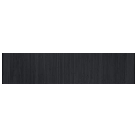 Rug Rectangular Black70x300 cm Bamboo Rug Rectangular Black70x300 cm Bamboo