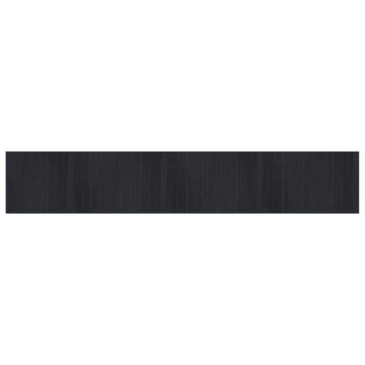 Rug Rectangular Black70x400 cm Bamboo Rug Rectangular Black70x400 cm Bamboo