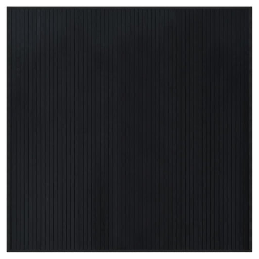 Rug Square Black100x100 cm Bamboo Rug Square Black100x100 cm Bamboo