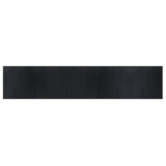Rug Rectangular Black 100x1000 cm Bamboo Rug Rectangular Black 100x1000 cm Bamboo