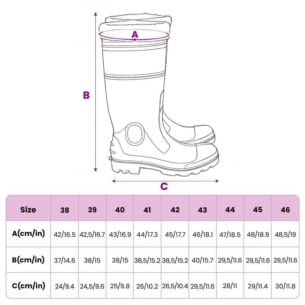 Rian Boots with Removable Socks Black Size 45 PVC