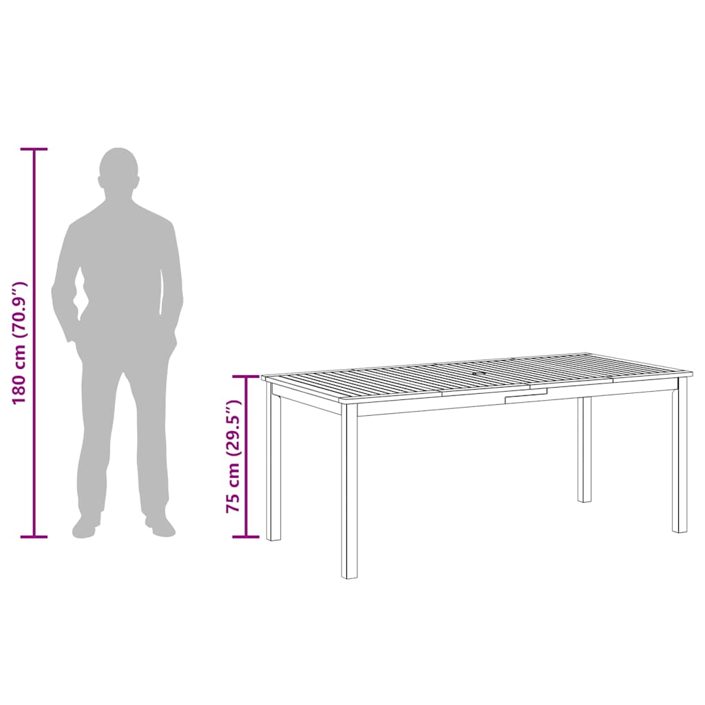 Dining Table | Brown | Solid acacia wood | Large | Durable | Dining Table