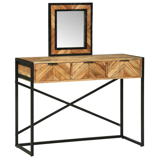Dressing Table Brown 100 x 40 x 120 cm Solid Acacia Wood Dressing Table Brown 100 x 40 x 120 cm Solid Acacia Wood