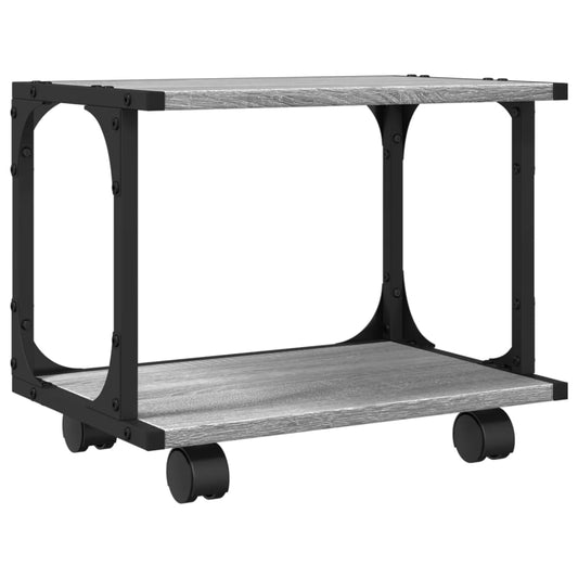 Printer Stand 2-Tier Grey Sonoma 41x28x33.5 cm Engineered Wood Printer Stand 2-Tier Grey Sonoma 41x28x33.5 cm Engineered Wood