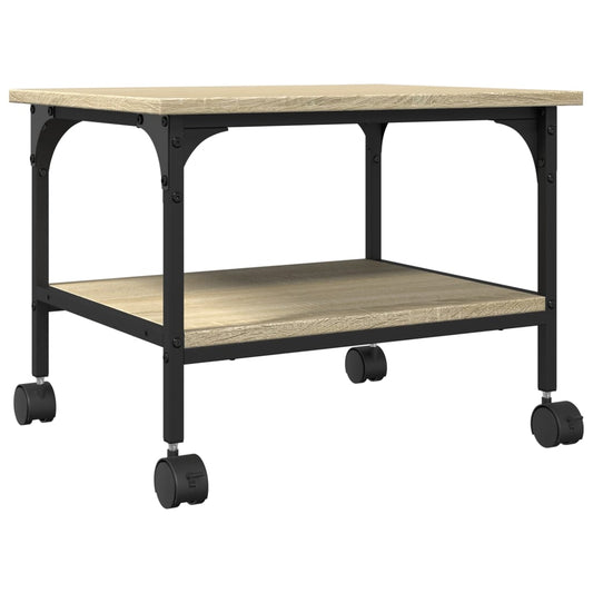 Printer Stand 2-Tier Sonoma Oak 50x40x38 cm Engineered Wood Printer Stand 2-Tier Sonoma Oak 50x40x38 cm Engineered Wood