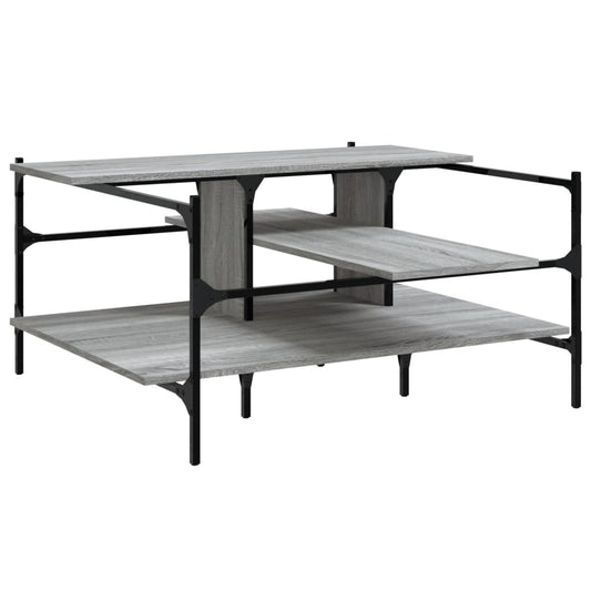 Coffee Table Grey Sonoma 100x100x48,5 cm Engineered Wood Coffee Table Grey Sonoma 100x100x48,5 cm Engineered Wood