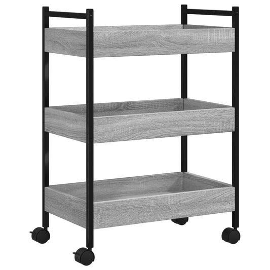 Kitchen Trolley Grey Sonoma 50x30x70 cm Engineered Wood Kitchen Trolley Grey Sonoma 50x30x70 cm Engineered Wood