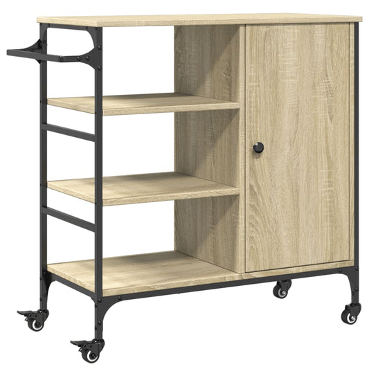 Kitchen Trolley Sonoma Oak 87,5x38,5x84,5 cm Engineered Wood Kitchen Trolley Sonoma Oak 87,5x38,5x84,5 cm Engineered Wood