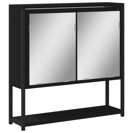 Bathroom Mirror Cabinet Black 60x16x60 cm Engineered Wood Bathroom Mirror Cabinet Black 60x16x60 cm Engineered Wood