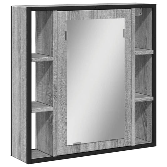 Bathroom Mirror Cabinet Grey Sonoma 60x16x60 cm Engineered Wood Bathroom Mirror Cabinet Grey Sonoma 60x16x60 cm Engineered Wood