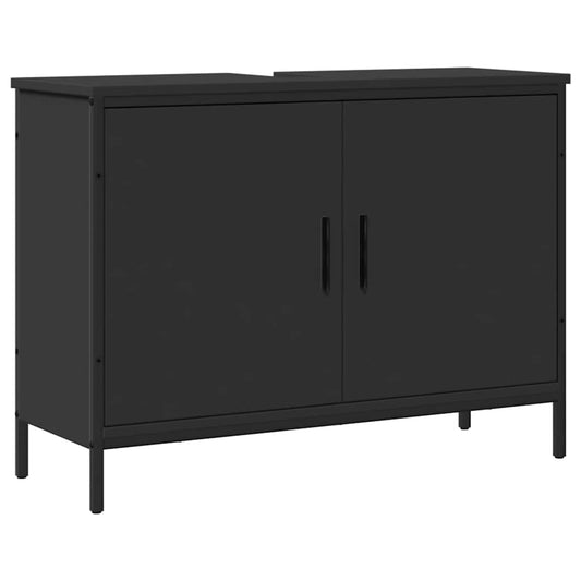 Bathroom Sink Cabinet Black 80x30x60 cm Engineered Wood Bathroom Sink Cabinet Black 80x30x60 cm Engineered Wood