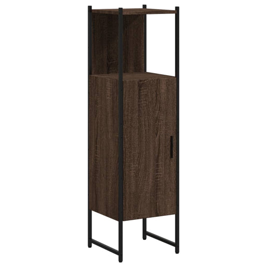Bathroom Cabinet Brown Oak 33x33x120.5 cm Engineered Wood Bathroom Cabinet Brown Oak 33x33x120.5 cm Engineered Wood