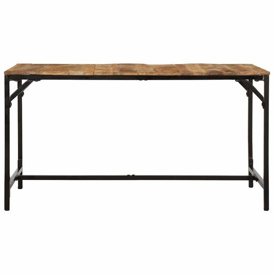 Dining Table 140x70x75 cm Solid Wood Rough Mango Dining Table 140x70x75 cm Solid Wood Rough Mango
