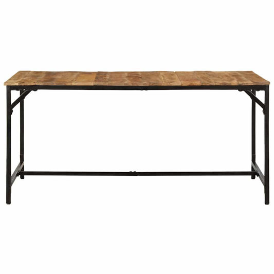 Dining Table 160x80x75 cm Solid Wood Rough Mango Dining Table 160x80x75 cm Solid Wood Rough Mango