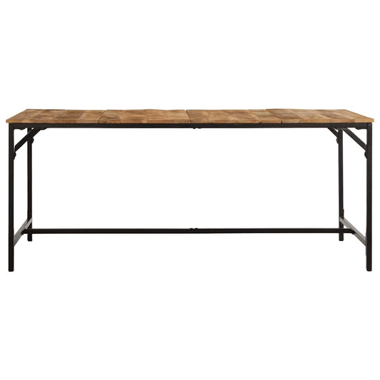 Dining Table 180x90x75 cm Solid Wood Rough Mango Dining Table 180x90x75 cm Solid Wood Rough Mango