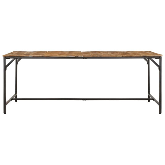 Dining Table 200x100x75 cm Solid Wood Rough Mango Dining Table 200x100x75 cm Solid Wood Rough Mango