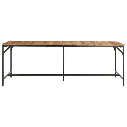 Dining Table 220x90x75 cm Solid Wood Rough Mango Dining Table 220x90x75 cm Solid Wood Rough Mango