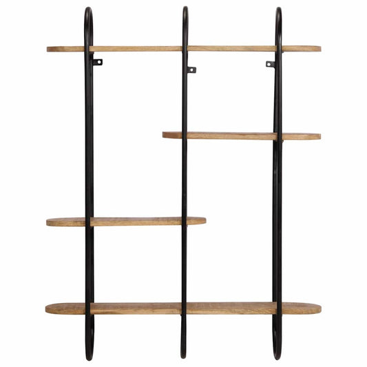 Wall Shelf 90x20x116,5 cm Solid Rough Wood Mango Wall Shelf 90x20x116,5 cm Solid Rough Wood Mango