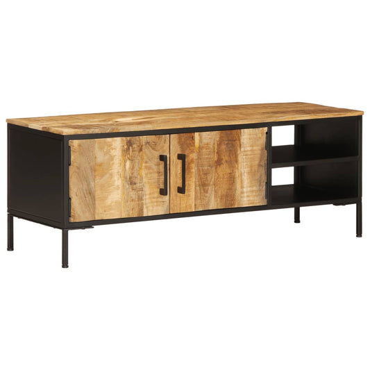 TV Cabinet 110x35x40 cm Solid Rough Wood Mango TV Cabinet 110x35x40 cm Solid Rough Wood Mango