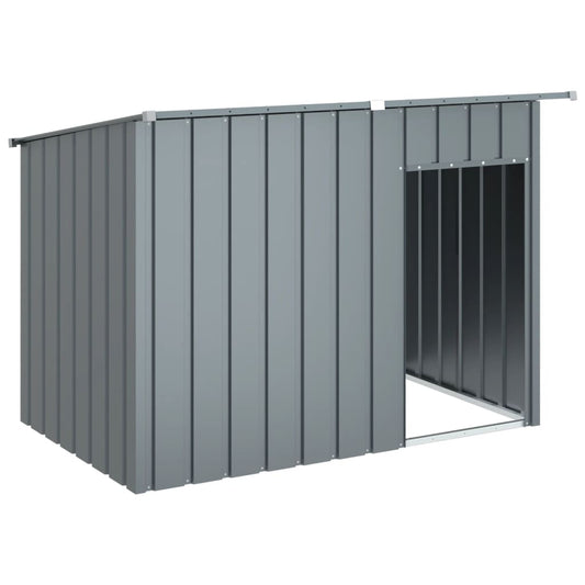 Dog House with Roof Anthracite 153x91x110 cm Galvanised Steel Dog House with Roof Anthracite 153x91x110 cm Galvanised Steel