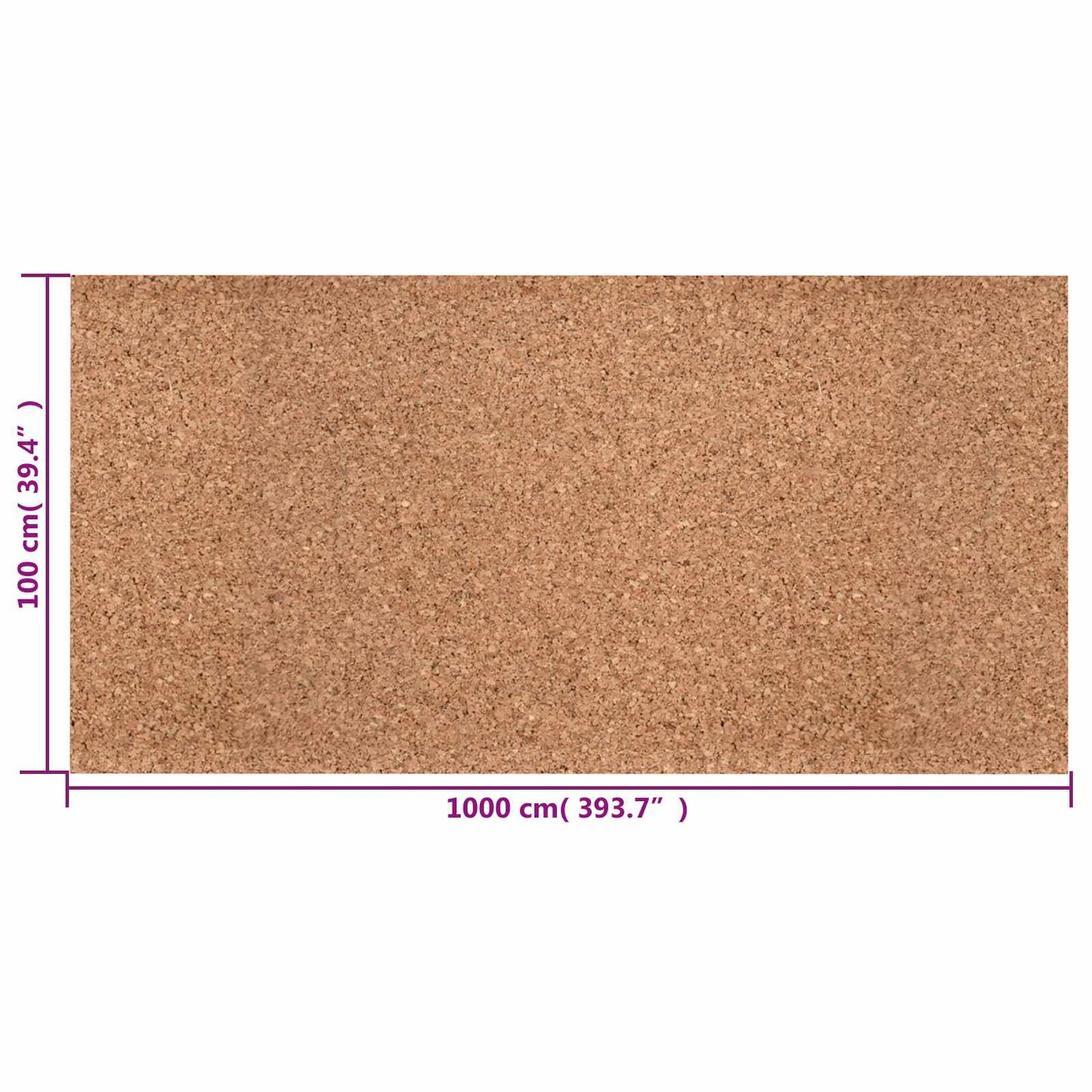 Cork Roll Brown 100 x 1000 x 0.8 cm Cork