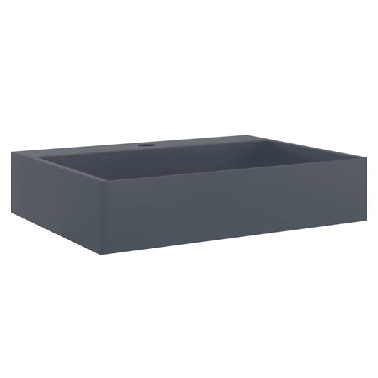 Wash Basin 50x38x11 cm Mineral Cast/Marble Cast Anthracite Wash Basin 50x38x11 cm Mineral Cast/Marble Cast Anthracite