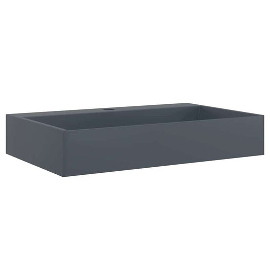 Wash Basin 60x38x11 cm Mineral Cast/Marble Cast Anthracite Wash Basin 60x38x11 cm Mineral Cast/Marble Cast Anthracite