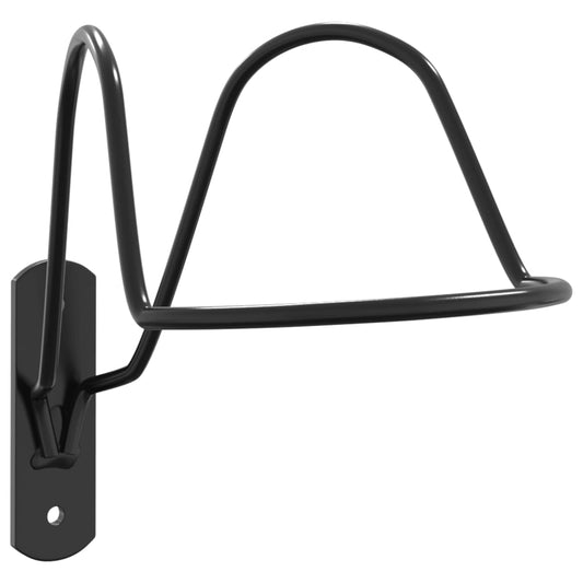 Helmet Rack for Equestrian Wall Mounted Black Steel Helmet Rack for Equestrian Wall Mounted Black Steel
