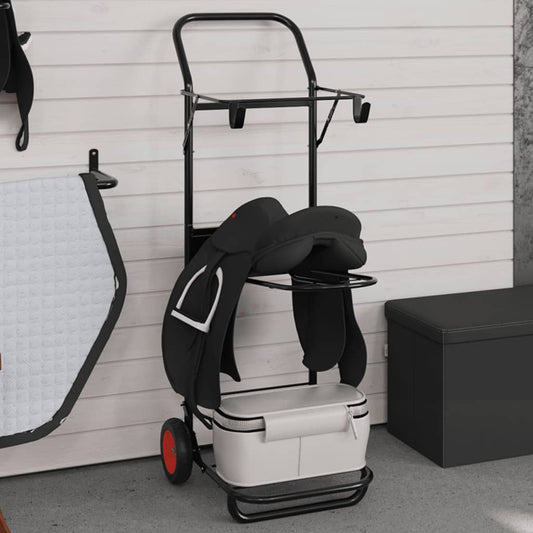 Saddle Trolley Foldable Black Steel Saddle Trolley Foldable Black Steel