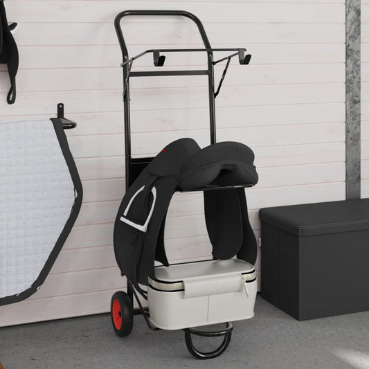 Saddle Trolley Foldable Black Steel Saddle Trolley Foldable Black Steel
