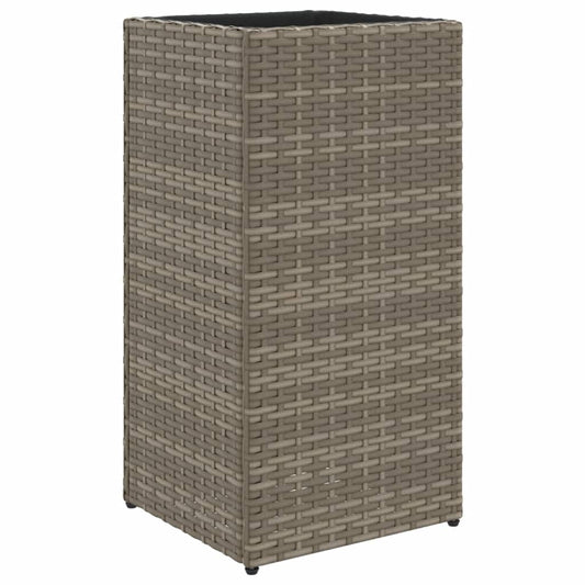 Garden Planter Grey 30x30x60 cm Poly Rattan Garden Planter Grey 30x30x60 cm Poly Rattan
