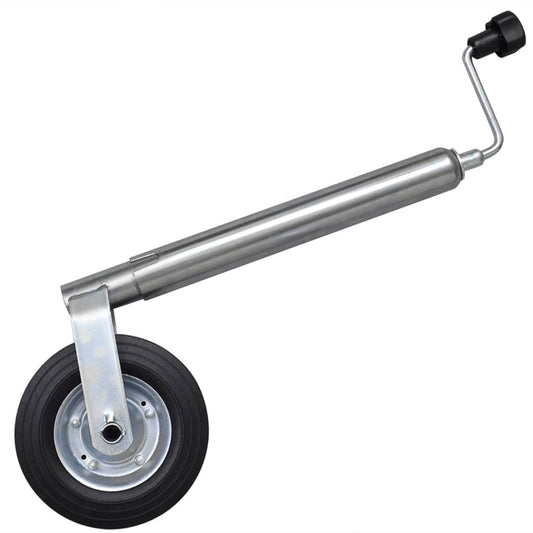 Jockey Wheel 48 mm with 1 Split Clamp and Wheel Chocks Jockey Wheel 48 mm with 1 Split Clamp and Wheel Chocks