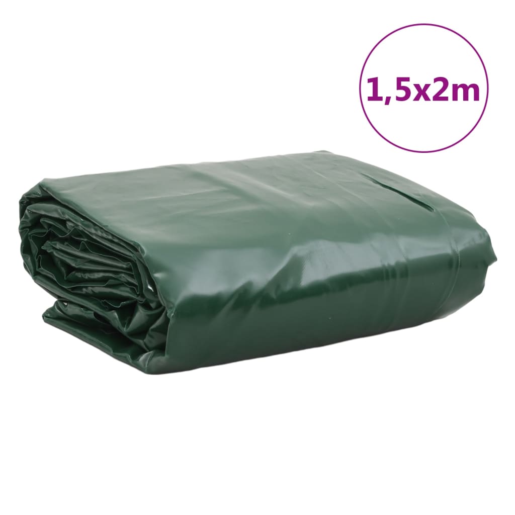 Tarpaulin Green 1.5x2 m 650 g/m²