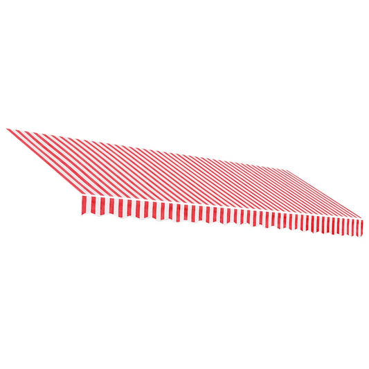 Awning Replacement Fabric Red and White 450x300 cm Polyester Awning Replacement Fabric Red and White 450x300 cm Polyester