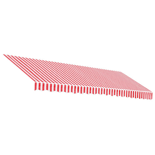 Awning Replacement Fabric Red and White 450x350 cm Polyester Awning Replacement Fabric Red and White 450x350 cm Polyester