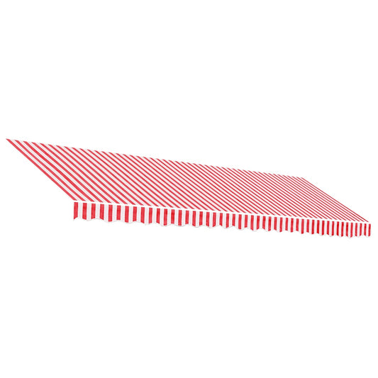 Awning Replacement Fabric Red and White 500x350 cm Polyester Awning Replacement Fabric Red and White 500x350 cm Polyester