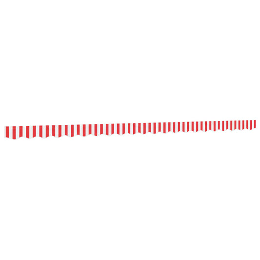 Replacement Fabric for Awning Valance Red and White Stripe 5 m Replacement Fabric for Awning Valance Red and White Stripe 5 m
