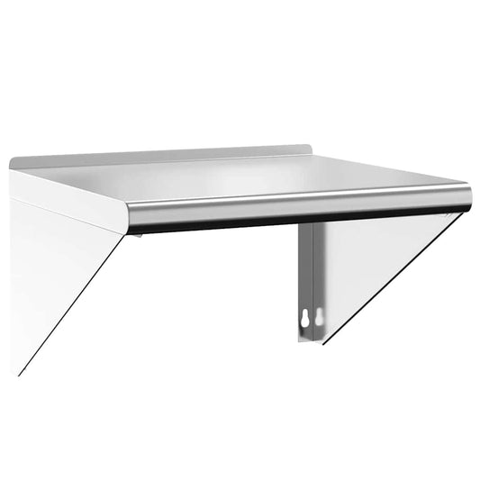 Wall Shelf 50x45x31 cm Silver Stainless Steel Wall Shelf 50x45x31 cm Silver Stainless Steel