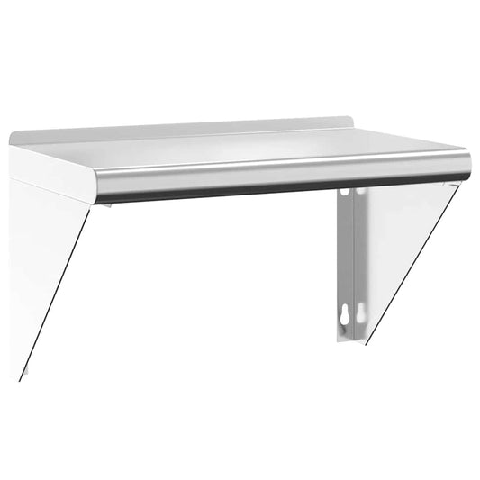 Wall Shelf 50x30x31 cm Silver Stainless Steel Wall Shelf 50x30x31 cm Silver Stainless Steel