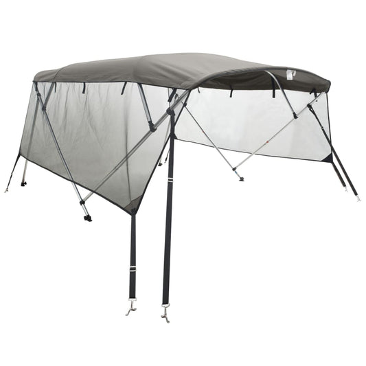 4-bow Bimini Top with Mesh Sidewalls 243x(185-198)x137 cm 4-bow Bimini Top with Mesh Sidewalls 243x(185-198)x137 cm