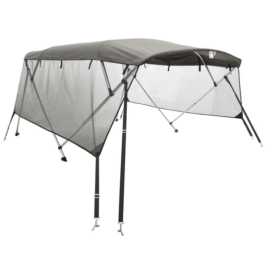 4-bow Bimini Top with Mesh Sidewalls 243x(200-213)x137 cm 4-bow Bimini Top with Mesh Sidewalls 243x(200-213)x137 cm