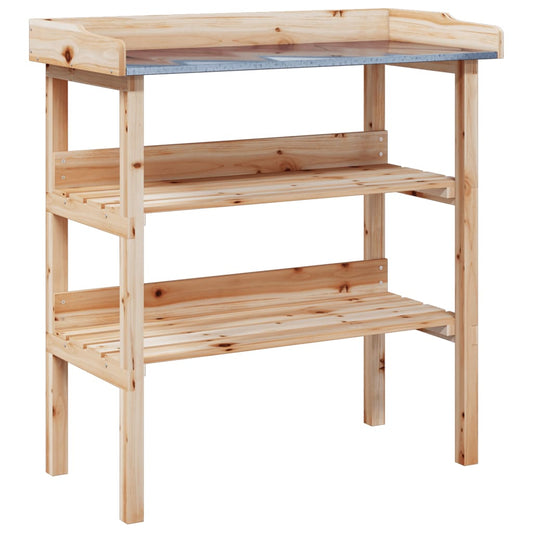 Plant Table with Shelves 78x38x82.5 cm Solid Wood Fir Plant Table with Shelves 78x38x82.5 cm Solid Wood Fir