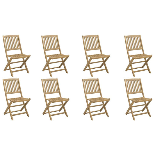 Folding Chairs 8 pcs 48,5x57x90 cm Solid Wood Acacia Folding Chairs 8 pcs 48,5x57x90 cm Solid Wood Acacia