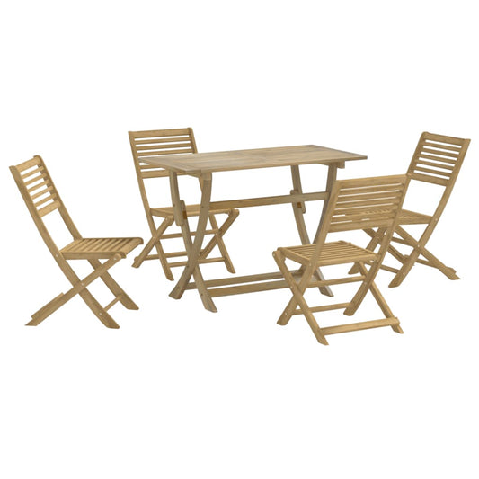5 Piece Garden Dining Set Solid Wood Acacia 5 Piece Garden Dining Set Solid Wood Acacia